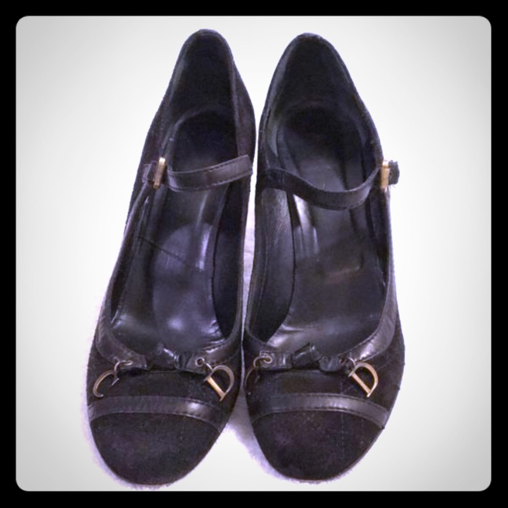 Black Dior Mary Janes